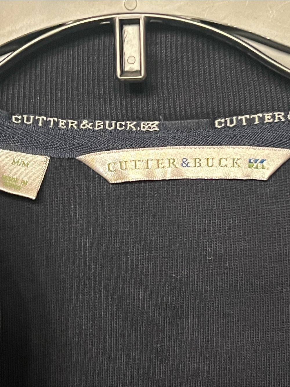 Cutter & Buck Women's Navy Zip-Front Bomber Jacket With a Logo - Picture 4 of 6